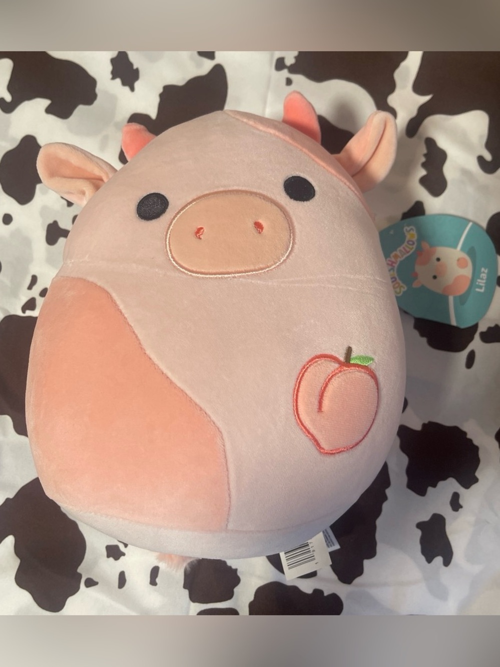 Plush Peach cow plushy Kids Accessory - Soft Pink Stuffed Toy